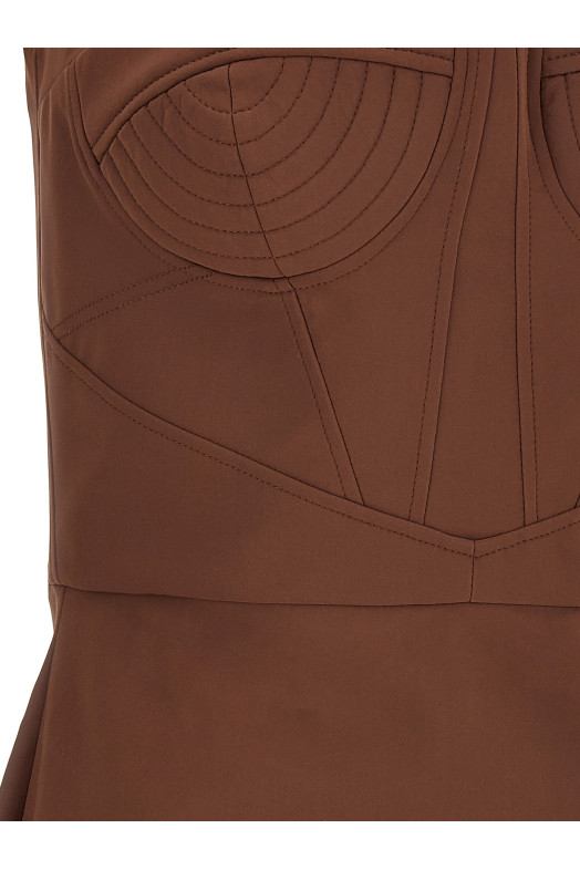 Платье «Мэдди», коричневое NDSS25DR243BROWN