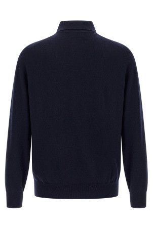 Cashmere polo shirt Blue
