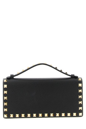 Кошелек Valentino Garavani «Rockstud» на цепочке, черный W2P0AK2VSH0NO