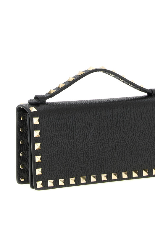 Кошелек Valentino Garavani «Rockstud» на цепочке, черный W2P0AK2VSH0NO