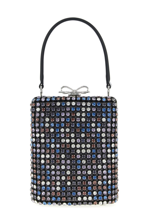 'Multi Crystal Chainmail' mini handbag Multicolor
