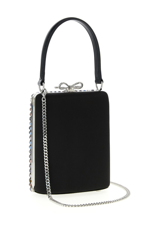 'Multi Crystal Chainmail' mini handbag Multicolor