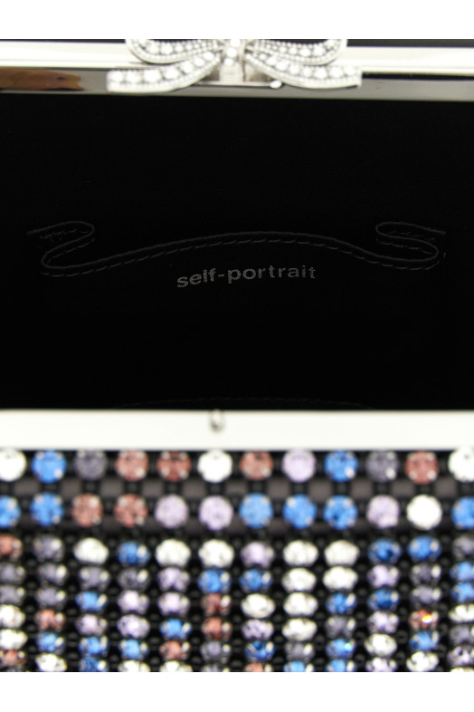 'Multi Crystal Chainmail' mini handbag Multicolor