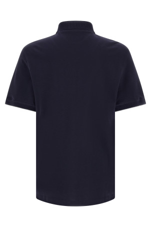 Поло з вишитим логотипом, синє BRUNELLO CUCINELLI ME8548788CD325