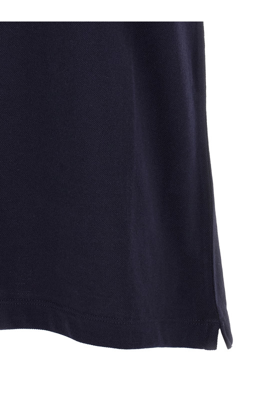 Поло з вишитим логотипом, синє BRUNELLO CUCINELLI ME8548788CD325