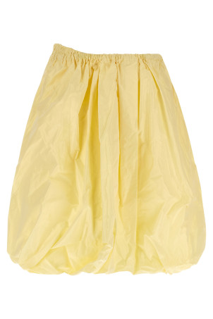 Спідниця з тафти Tec, жовта PRADA P136ISOOO18LNF0061