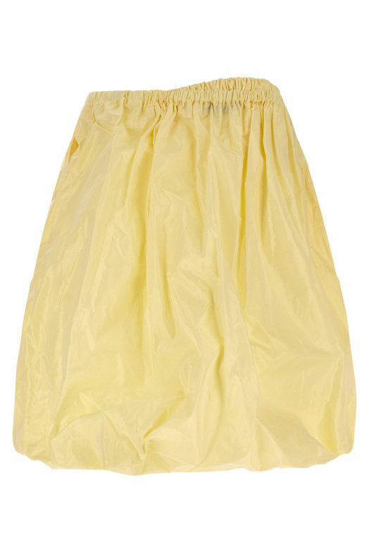 Юбка из тафты Tec, жёлтого цвета PRADA P136ISOOO18LNF0061