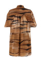 Платье с животными, коричневое ELISABETTA FRANCHI AB95662E2470