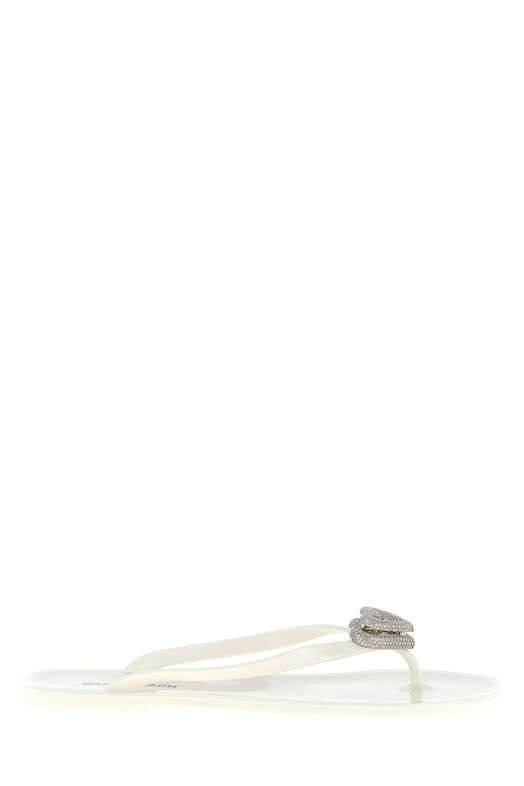 Сандалии «Double Heart», белые SS26S088805GUMWHT