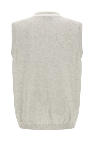 Heraldic logo vest Gray