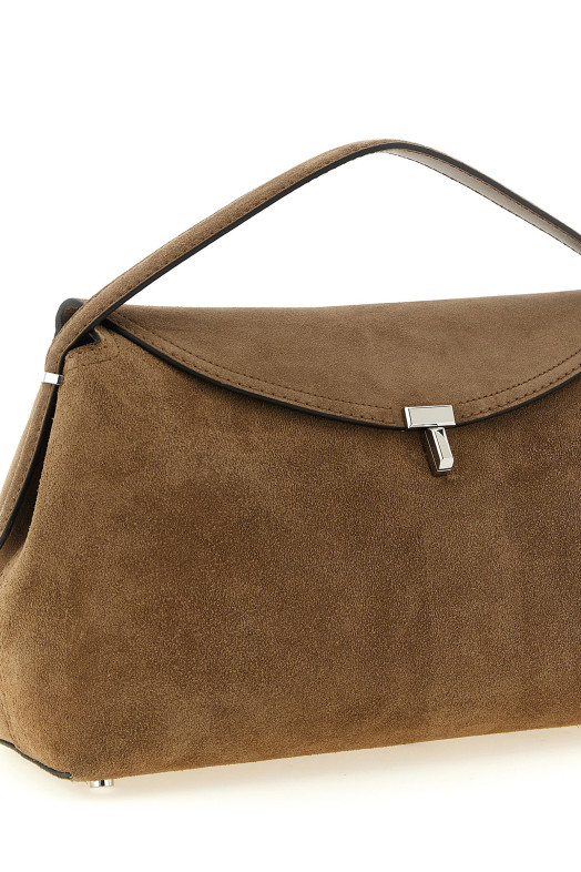 'T-lock' handbag Brown