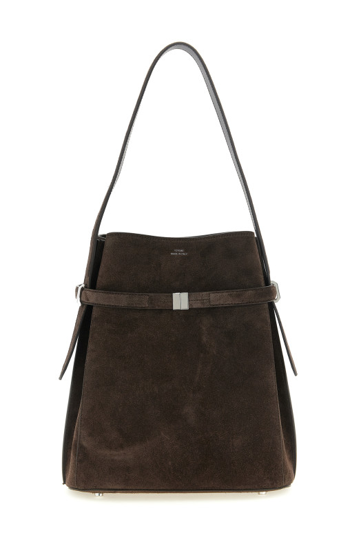 'Belted Bucket' shoulder bag Brown