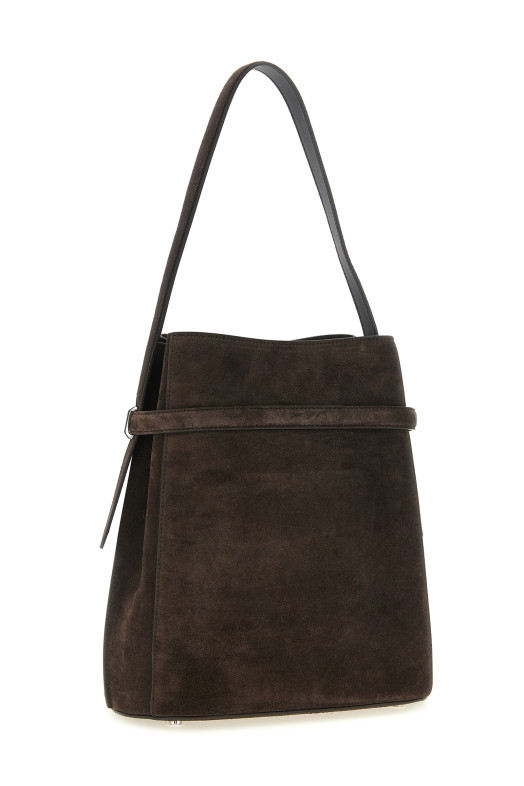 'Belted Bucket' shoulder bag Brown