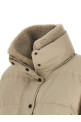 Cropped down jacket Beige
