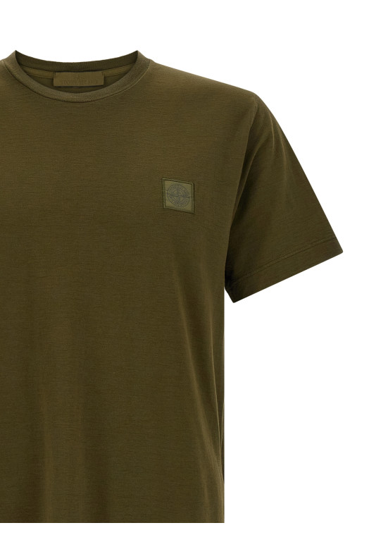'Badge Stone Island Ghost' T-shirt  Green