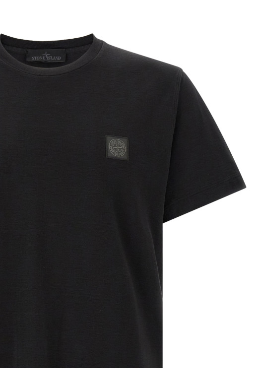 'Badge Stone Island Ghost' T-shirt  Black