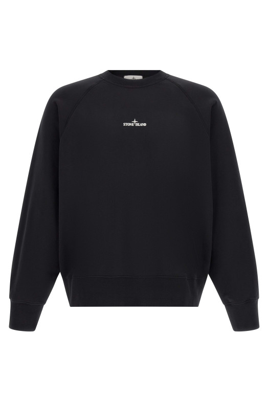Толстовка с принтом, чёрная STONE ISLAND L2S156100008S0466V0029