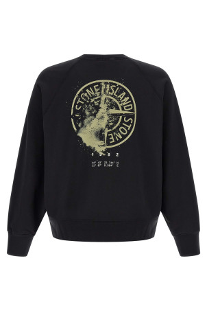 Толстовка с принтом, чёрная STONE ISLAND L2S156100008S0466V0029