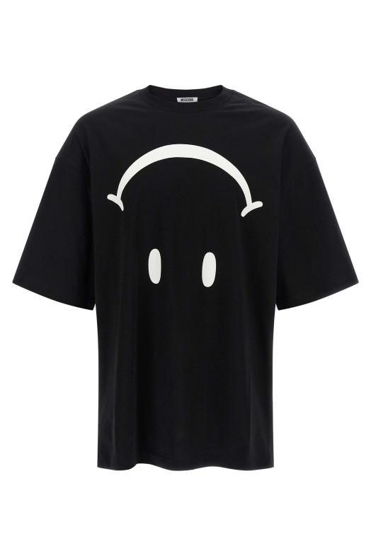 'Smiley®' T-shirt  Black-grey