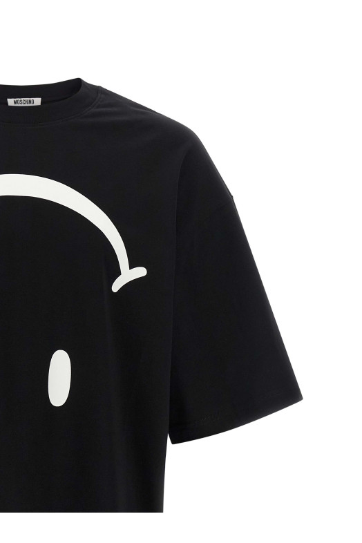 'Smiley®' T-shirt  Black-grey
