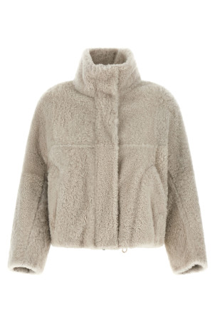 Cropped fur  Beige