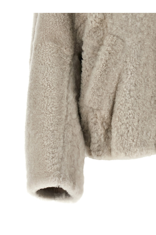 Cropped fur  Beige