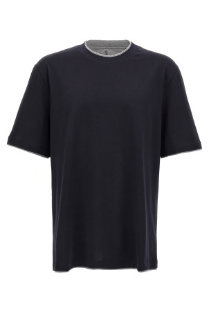 Double layer t-shirt Blue