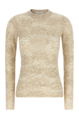 'Flower Lace' sweater  Beige