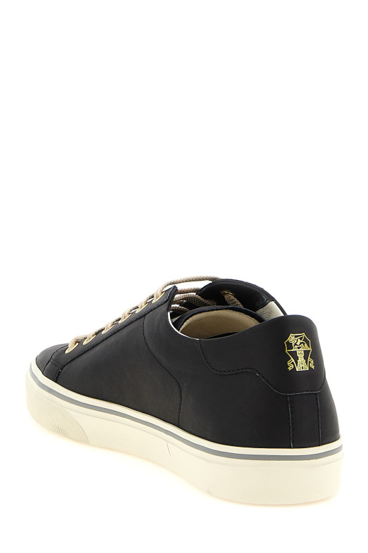 Кожаные кроссовки, черные BRUNELLO CUCINELLI MZUSNUZ341C7995