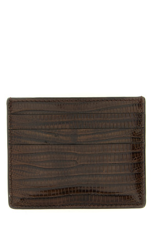 Leather cardholder Brown