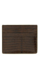 Leather cardholder Brown