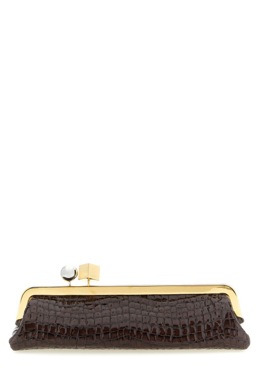 'La Pochette Salon' clutch Brown