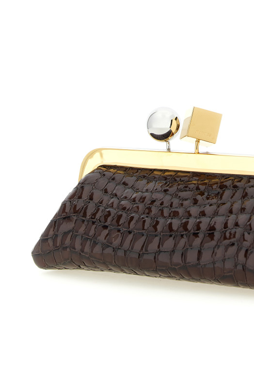 'La Pochette Salon' clutch Brown