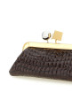 'La Pochette Salon' clutch Brown