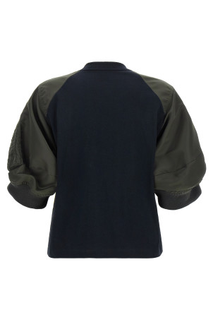 Гібридна футболка, синя SACAI 2608624233