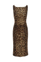 Сукня з шовку шармуз, коричнева DOLCE & GABBANA F6F4ZTGDCLXHY13M