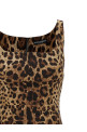 Сукня з шовку шармуз, коричнева DOLCE & GABBANA F6F4ZTGDCLXHY13M
