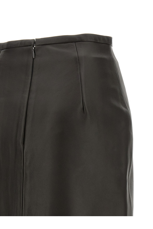 Leather skirt Black