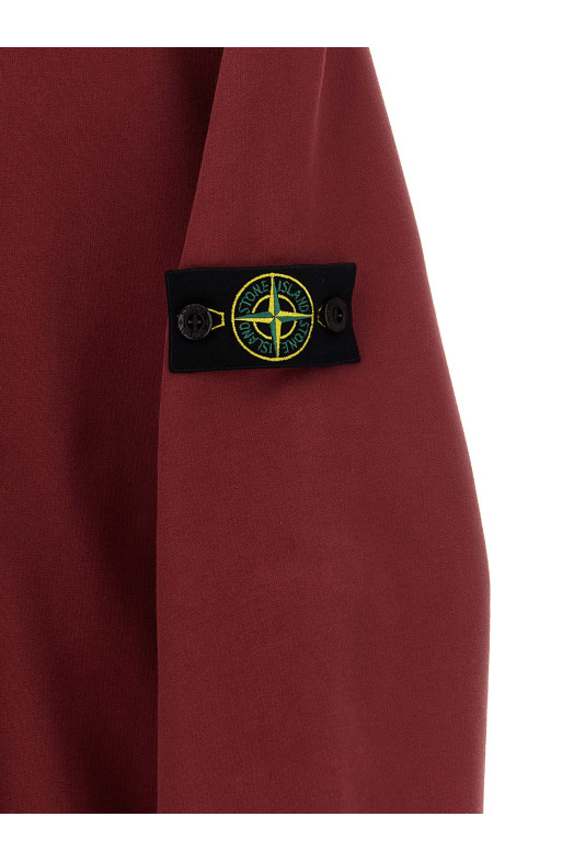 'Badge logo' sweatshirt Bordeaux