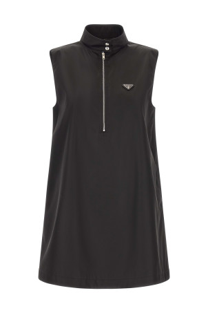 Платье Re-Nylon, чёрное PRADA 230767SOOO1WQ8F0002