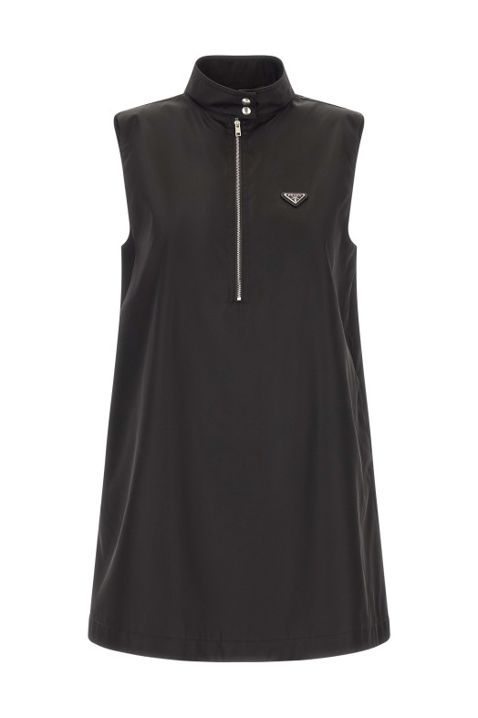 Платье Re-Nylon, чёрное PRADA 230767SOOO1WQ8F0002