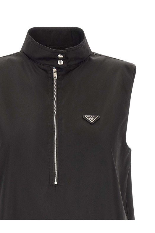 Платье Re-Nylon, чёрное PRADA 230767SOOO1WQ8F0002