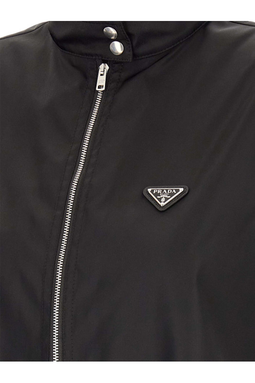Платье Re-Nylon, чёрное PRADA 230767SOOO1WQ8F0002