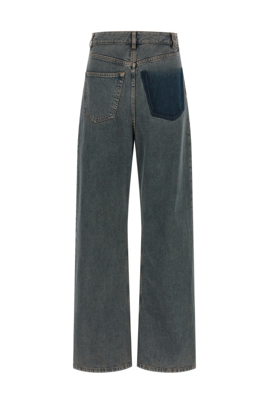 Back-to-back construction jeans Gray