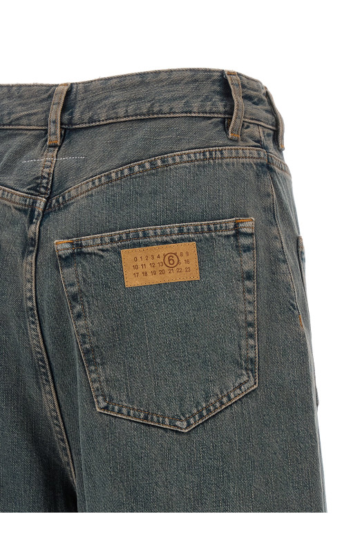 Back-to-back construction jeans Gray