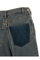 Back-to-back construction jeans Gray