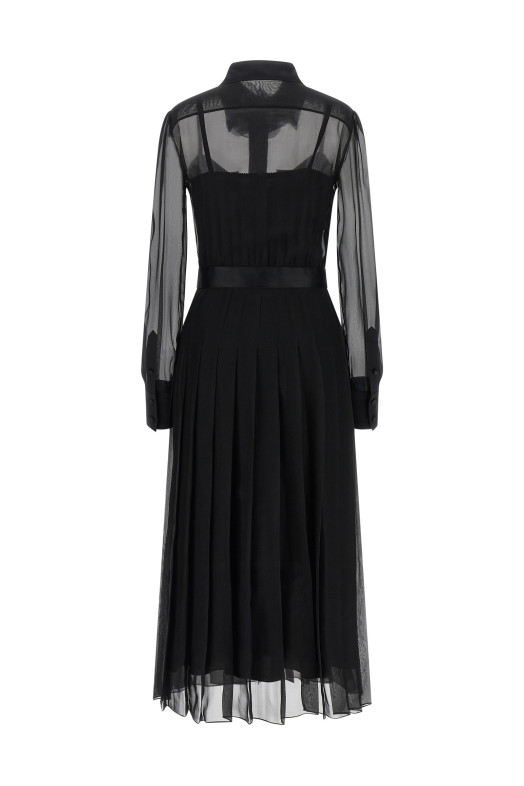 Chiffon dress Black