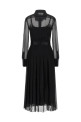 Chiffon dress Black