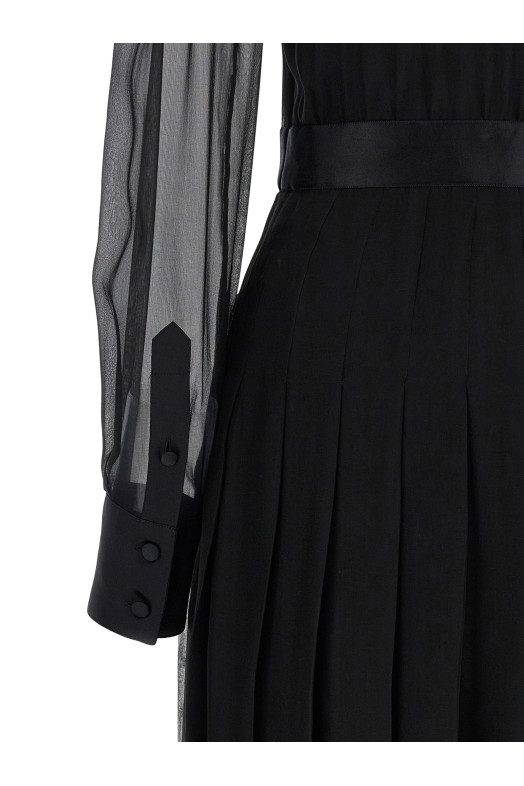 Chiffon dress Black