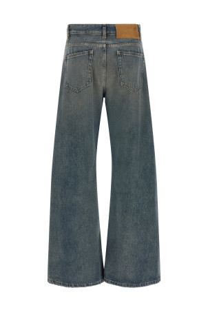 Джинсы с широкими брючинами, синие MM6 MAISON MARGIELA S52LA0238M30055994